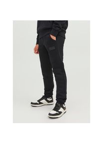 Jack & Jones Jack & Jones Junior, Herren, Sweathose &raquo;JPSTGORDON JJNEWSOFT SWEAT PANT NOOS JNR&laquo;, Black Print:TONAL, N-Gr, 176 -N-Gr, Black Print:TONAL, Sweathose 