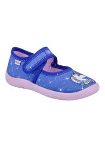 Richter , Kinder,Juegendliche , Hausschuh »Mia WMS: Mittel« Kindergartenschuhe mit WMS, Größenschablone zum Download , blau , 25 , 25 , Bequemer...