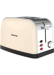 Taurus Toaster Two Slot Vintage 2 Cream, Toaster, Beige