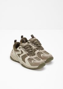 bonprix Mujer, Zapatillas Chunky, beige, 38