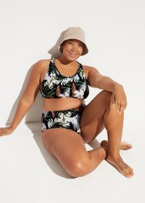 bonprix Bikini z biustonoszem bustier (2 części), czarny, 44