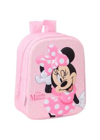 Minnie Mouse, Kindergartentasche, Kinderrucksack Rosa 22 X 27 X 10 Cm 3D, Rosa