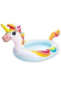Planschbecken Einhornform , Multicolor , Kunststoff , 132x254 cm , Freizeit, Pools und Wasserspaß, Planschbecken