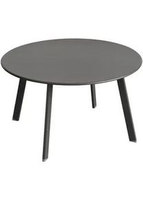 Gartentisch Metall Saona Ø 70 cm , Grau , 70x39.5x70 cm , Gartenmöbel, Gartentische, Gartentische