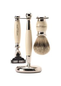 Crabtree & Evelyn Crabtree & Evelyn, Nassrasierer, Rasiermesser-Set mit 5 Klingen und Rasierpinsel f&uuml;r das Gesicht