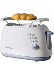Orbegozo TO 3010, Toaster, Weiss, Blau
