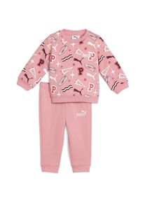 Puma, Strampler, MINICATS AOP Crew Set FL INF, Rosa, (74)