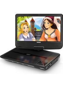 Lenco DVP-901 (1 GB, Tragbarer DVD-Player), Bluray Player + DVD Player, Schwarz