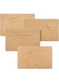 Playmais Karten Feuerwehrauto dekorieren