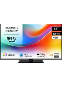 Panasonic TV-55W85BEZ (55", W85B, QLED, 4K, 2025), TV, Schwarz