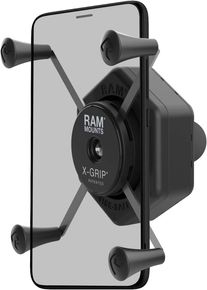 RAM Mounts X-Grip L/Vibe Safe/B Ball, suporte para telemóvel , cor: Preto