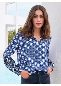 Peter Hahn - Bluse, blau, Gr. 44, Viskose