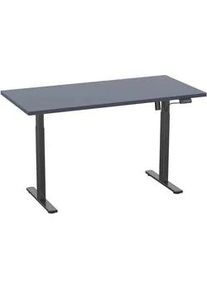 Vcm Mid.you Schreibtisch , Anthrazit, Schwarz , Metall, Holzwerkstoff , rechteckig , 50x71x140 cm , höhenverstellbar , Büromöbel, Schreibtische, Höhenverstellbare Schreibtische