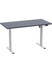 Vcm Mid.you Schreibtisch , Anthrazit, Silberfarben , Metall, Holzwerkstoff , rechteckig , 50x71x140 cm , höhenverstellbar , Büromöbel, Schreibtische, Höhenverstellbare Schreibtische