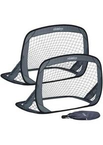 Relaxdays 2Xpop-Up-Tore , Grau , Textil, Kunststoff , 121x80 cm , Freizeit & Co, Sport & Fitness