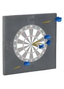 Relaxdays Dartscheibe Schutzring , Grau , Textil , 71x3x71 cm , Spielzeug, Kinderspielzeug, Sonstiges Spielzeug