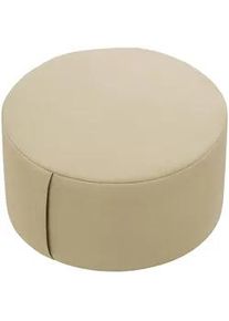 Relaxdays Meditationskissen , Beige , Naturmaterialen , Rund , 33x13x33 cm , Wohntextilien, Kissen, Bodenkissen