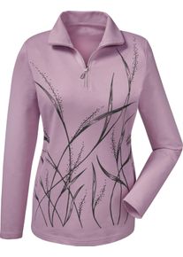 Damer Sweatshirt med motivtryck ljusrosa, mönstrad Größe 54