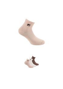 Fila , Juegendliche , Kurzsocken »UNISEX QUARTER PLAIN SOCKS« 3 Paar tlg. mit eingestrickem Logo , MOCHA MOUSSE , 39-42 , 39-42 , Quarter Socks von...