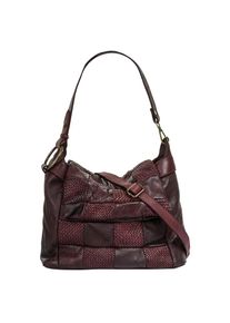 Samantha Look , Umhängetasche echt Leder, Made in Italy , bordeaux