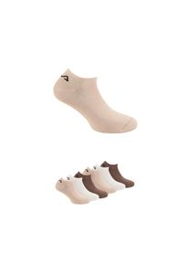 Fila , Socken »UNISEX INVISIBLE PLAIN SOCKS« 6 Paar tlg. mit eingestricktem Logo , MOCHA MOUSSE , 35-38 , 35-38 , Basicsocken von Fila