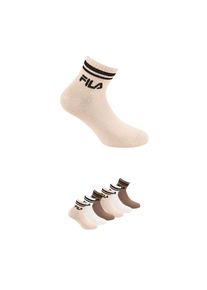 Fila , Juegendliche , Sportsocken »UNISEX QUARTER PLAIN SOCKS« 6 Paar tlg. mit Logo-Schriftzug , MOCHA MOUSSE , 39-42 , 39-42 , Freizeitsocken von...