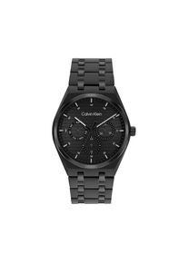 Calvin Klein, Damen, Multifunktionsuhr &raquo;CK MOTION&laquo; Quarzuhr, Armbanduhr, Damenuhr, Herrenuhr, Edelstahlarmband, analog, schwarz-schwarz, schwarz-