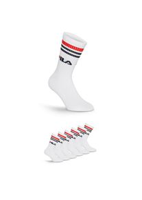 Fila , Socken »UNISEX LIFESTYLE PLAIN SOCKS« 3 Paar, 6 Paar tlg. mit Logo-Schriftzug , WHITE , 39-42 , 39-42 , Freizeitsocken von Fila