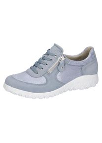 Waldl&auml;ufer Waldl&auml;ufer, Damen, Schn&uuml;rschuh &raquo;HAVY-Soft&laquo; Freizeitschuh, Halbschuh, Komfortschuh mit Rei&szlig;verschluss, H-Weite, hellblau metallic, 4 (37), hellblau 