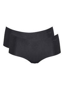 bonprix Femei Chilot sloggi ZERO Microfibre 2.0 Short (set/2 buc.), negru, S