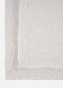 Spisebrikker i økologisk bomull (2-pack), hvit, størrelse 30x45 cm, bonprix