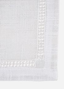 Bordbrikker med hullbroderi (2-pack), hvit, størrelse 30x45 cm, bonprix