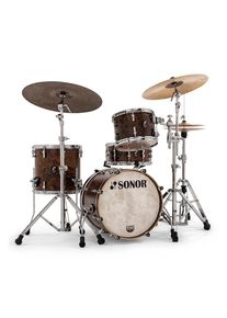 SONOR Momentum Maple 18"/12"/14" California Burl Shellset Batterie