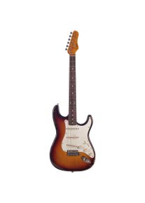 Haar Traditional S aged, 3 Tone Sunburst Guitare électrique
