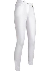 HKM Kate Reithose mit Silikon-Vollbesatz, weiß, 146