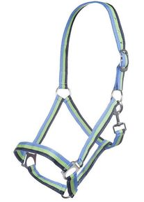HKM Budapest Halfter, dunkelblau/grün/royalblau, Warmblut