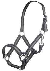 HKM Budapest Halfter, schwarz/grau, Vollblut