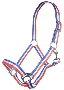 HKM Budapest Halfter, rot/weiß/blau, Pony