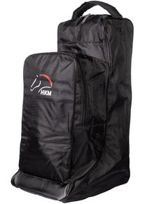 HKM Stiefeltasche mit Helmfach, schwarz