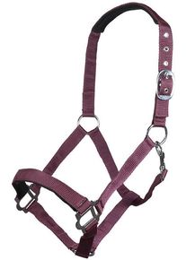 HKM Sydney Style Halfter, weich unterlegt, dunkelrot, Shetty