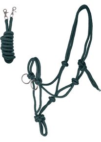 Waldhausen Knotenhalfter mit Zügel, tannengrün, Pony