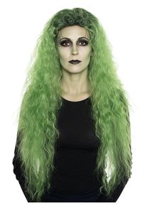 maskworld Parrucca con criniera verde selvaggia
