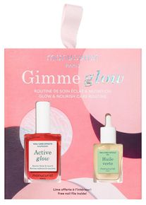 manucurist - GIMME GLOW: ACTIVE RASPBERRY + MINI GREEN OIL + MINI FILE - Nail Polish