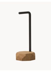 Oakywood Stojak na słuchawki z drewna dębowego Stan Brązowy S 28 cm, W 11 cm, G 11 cm