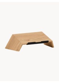 Oakywood Ręcznie wykonany stojak na laptopa z drewna dębowego Stan Brązowy S 45 x W 14 x G 22 cm