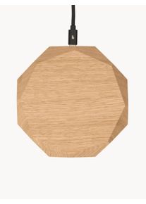 Oakywood Indukcyjna stacja ładująca z drewna dębowego Geometric Brązowy S 13 x W 3 cm, G 13 cm