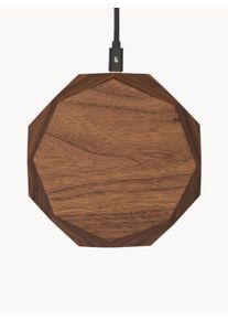Oakywood Indukcyjna stacja ładująca z drewna Geometric Brązowy S 13 x W 3 cm, G 13 cm