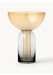 AYTM Wazon ze szkła dmuchanego Torus, W 20 cm Żółty Szkło Ø 15 x W 20 cm