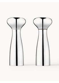 Georg Jensen Dizajnová súprava mlynčekov na soľ a korenie Alfredo, 2 ks Strieborná Nehrdzavejúca oceľ Ø 8 x V 20 cm
