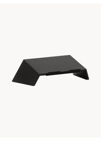 Oakywood Ręcznie wykonany stojak na laptopa z drewna dębowego Stan Czarny S 45 x W 14 x G 22 cm